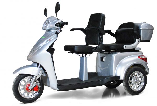 3 Rad Elektroroller Doppelsitz - Eco Engel 503 - Seniorenroller mit 2 Sitzen - 25 km/h (Blei/Lithium)