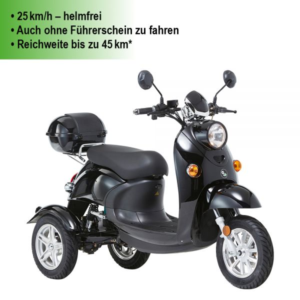 Elektroroller 3-Rad E-Roller &quot;Modena&quot; 25 km/h von aktivimo, Elektro-Trike, Elektro-Roller mit 3 Rädern