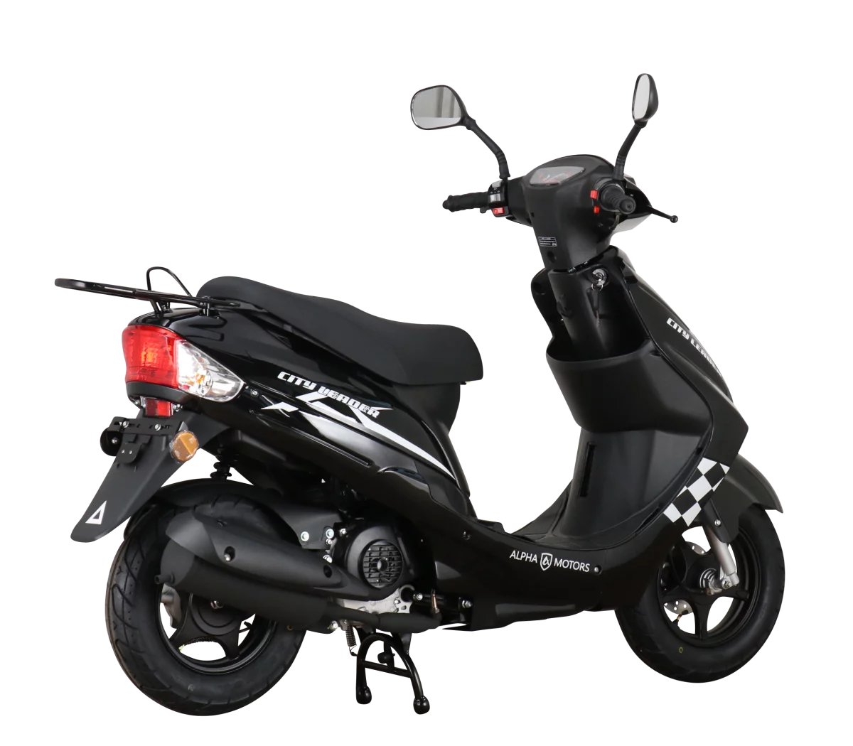 Motorroller Cityleader 50 ccm, 25km/h oder 45 km/h, 2-Rad Roller, EURO 5  inkl. Topcase | Eco-Wheel