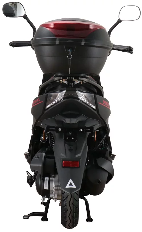 Motorroller Speedstar FI 50 ccm 45 km/h EURO 5 mattschwarz inkl. Topcase |  Eco-Wheel | Motorroller