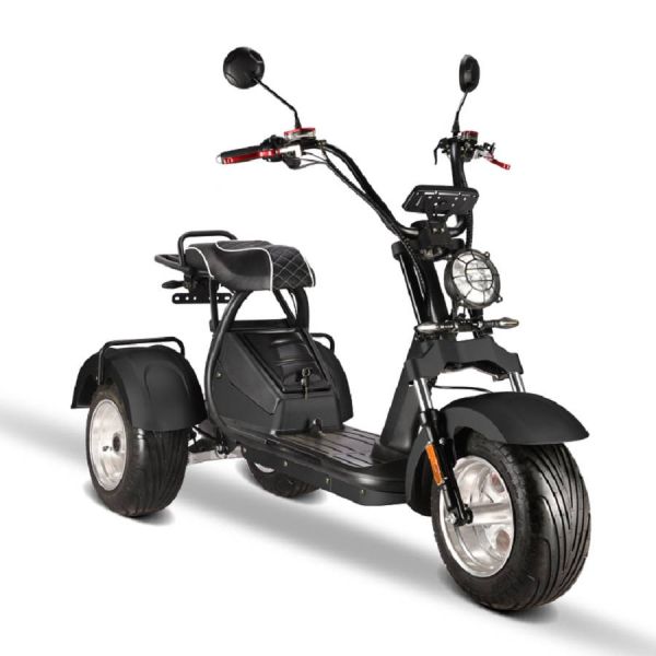 E-Trike HM7 Offroad, 3 Räder Elektro-Roller, 4000W, Elektro-Trike mit Straßenzulassung, Dreirad-Roller 2x20Ah